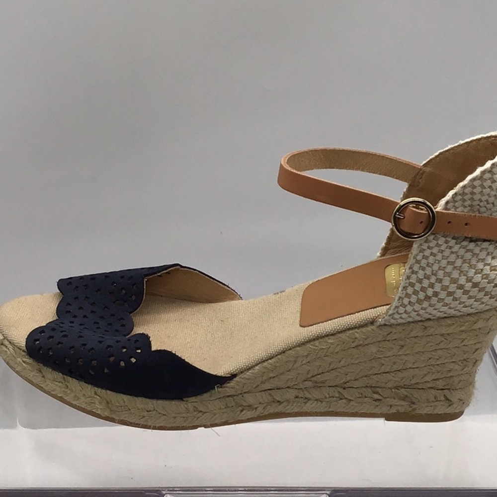 Kanna Navy Blue/Tan Espadrille Sandal